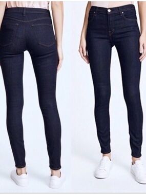 J Brand Maria High-Rise Skinny Jeans - Dark Twilight Size 28
